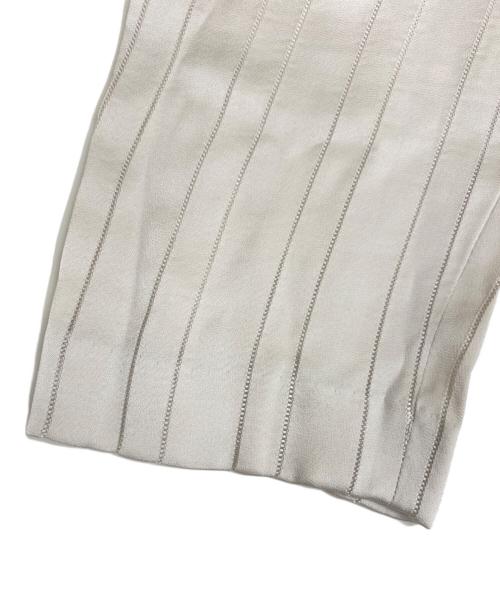 Adam et Rope（アダム エ ロペ）Adam et Rope (アダム エ ロペ) ストライプサテンパンツ アイボリー サイズ:Free 未使用品の古着・服飾アイテム