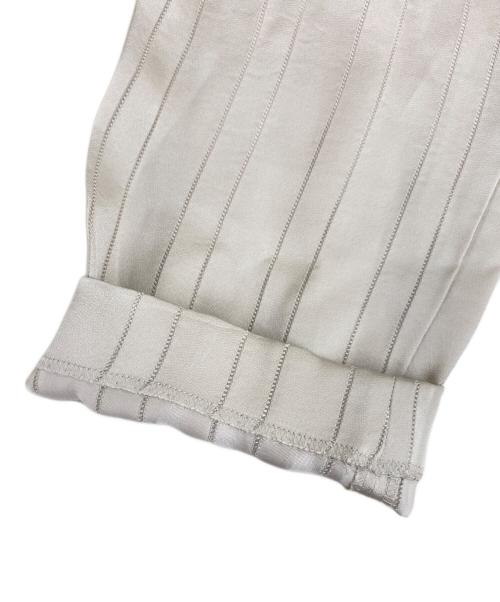 Adam et Rope（アダム エ ロペ）Adam et Rope (アダム エ ロペ) ストライプサテンパンツ アイボリー サイズ:Free 未使用品の古着・服飾アイテム