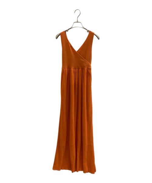 edition（エディション）edition (エディション) ノースリーブワンピース オレンジ サイズ:Sの古着・服飾アイテム