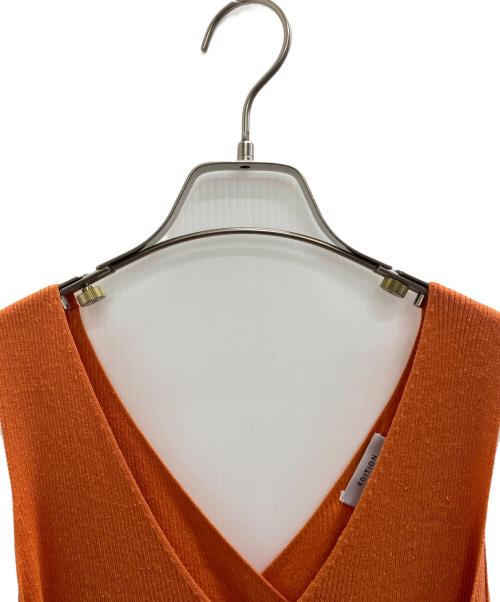 edition（エディション）edition (エディション) ノースリーブワンピース オレンジ サイズ:Sの古着・服飾アイテム