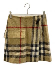BURBERRY LONDON（バーバリーロンドン）の古着「ミニスカート」｜ベージュ