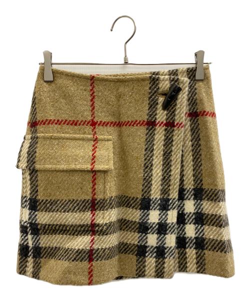 BURBERRY LONDON（バーバリーロンドン）BURBERRY LONDON (バーバリーロンドン) ミニスカート ベージュ サイズ:Sの古着・服飾アイテム
