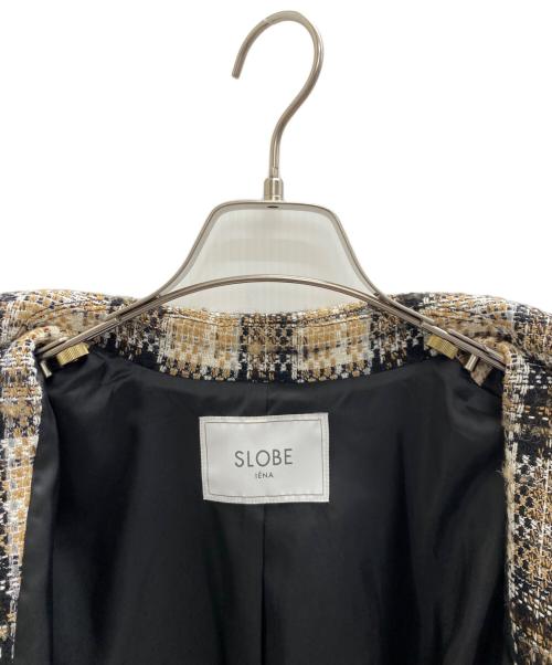 SLOBE IENA（スローブ イエナ）SLOBE IENA (スローブ イエナ) COMATEX チェックツイードブルゾン ブラウン×ブラック サイズ:不明の古着・服飾アイテム