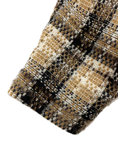 SLOBE IENA（スローブ イエナ）SLOBE IENA (スローブ イエナ) COMATEX チェックツイードブルゾン ブラウン×ブラック サイズ:不明の古着・服飾アイテム