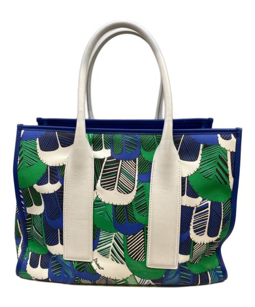 DSQUARED2（ディースクエアード）DSQUARED2 (ディースクエアード) ハンドバッグ ブルー×グリーンの古着・服飾アイテム