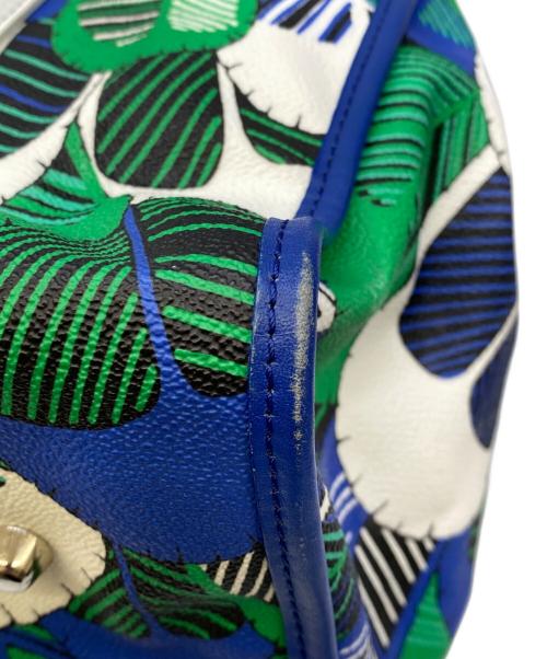 DSQUARED2（ディースクエアード）DSQUARED2 (ディースクエアード) ハンドバッグ ブルー×グリーンの古着・服飾アイテム