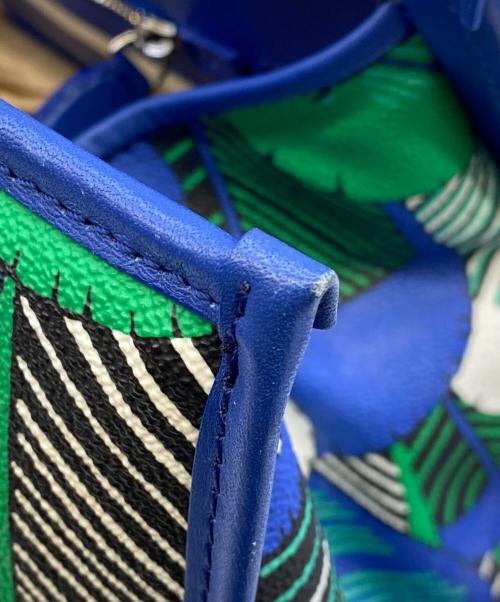 DSQUARED2（ディースクエアード）DSQUARED2 (ディースクエアード) ハンドバッグ ブルー×グリーンの古着・服飾アイテム