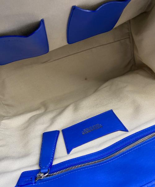 DSQUARED2（ディースクエアード）DSQUARED2 (ディースクエアード) ハンドバッグ ブルー×グリーンの古着・服飾アイテム