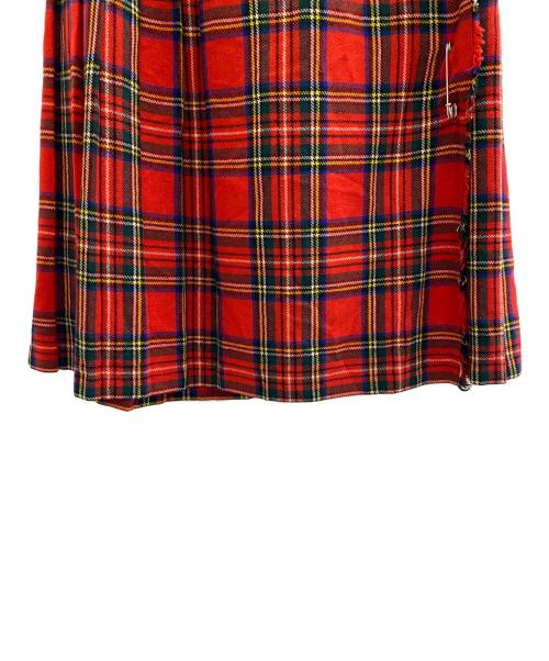 DEERSTALKER（ディアストーカー）DEERSTALKER (ディアストーカー) ラップスカート レッド サイズ:Lの古着・服飾アイテム