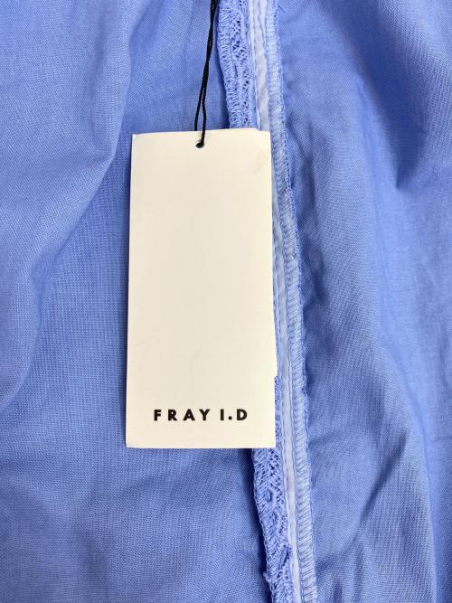 FRAY ID（フレイ アイディー）FRAY ID (フレイ アイディー) リーフレースタイトスカート ブルー サイズ:1の古着・服飾アイテム