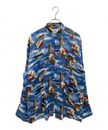 doublet（ダブレット）の古着「ALOHA KUNG FU SHIRT」｜ブルー