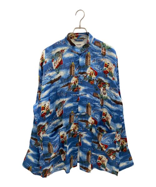 doublet（ダブレット）doublet (ダブレット) ALOHA KUNG FU SHIRT ブルー サイズ:Mの古着・服飾アイテム