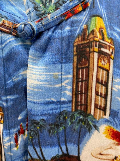 doublet（ダブレット）doublet (ダブレット) ALOHA KUNG FU SHIRT ブルー サイズ:Mの古着・服飾アイテム