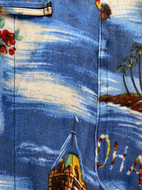 doublet（ダブレット）doublet (ダブレット) ALOHA KUNG FU SHIRT ブルー サイズ:Mの古着・服飾アイテム