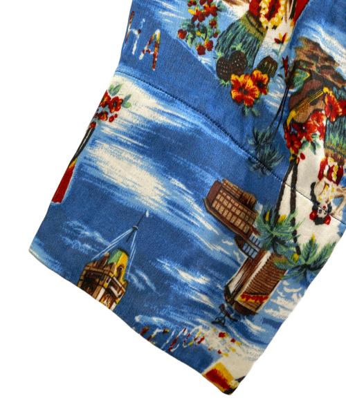 doublet（ダブレット）doublet (ダブレット) ALOHA KUNG FU SHIRT ブルー サイズ:Mの古着・服飾アイテム