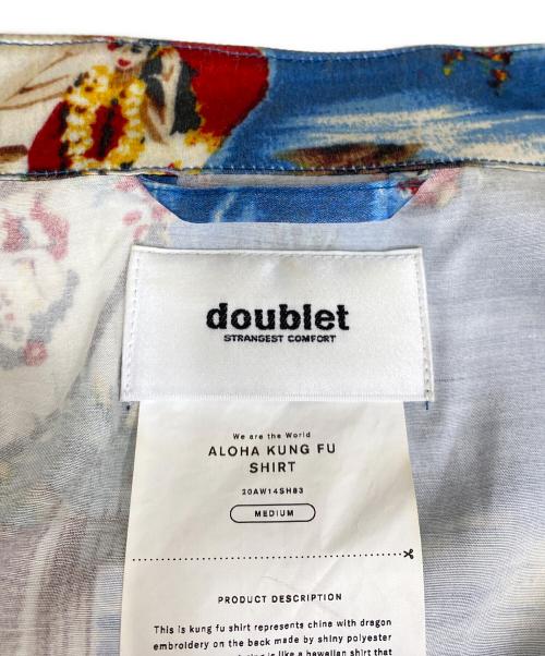 doublet（ダブレット）doublet (ダブレット) ALOHA KUNG FU SHIRT ブルー サイズ:Mの古着・服飾アイテム