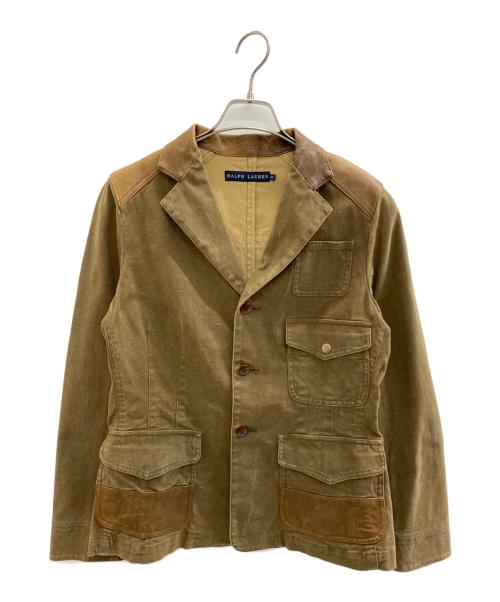 RALPH LAUREN（ラルフローレン）RALPH LAUREN (ラルフローレン) ハンティングジャケット カーキ×ブラウン サイズ:3Fの古着・服飾アイテム