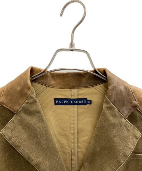 RALPH LAUREN（ラルフローレン）RALPH LAUREN (ラルフローレン) ハンティングジャケット カーキ×ブラウン サイズ:3Fの古着・服飾アイテム