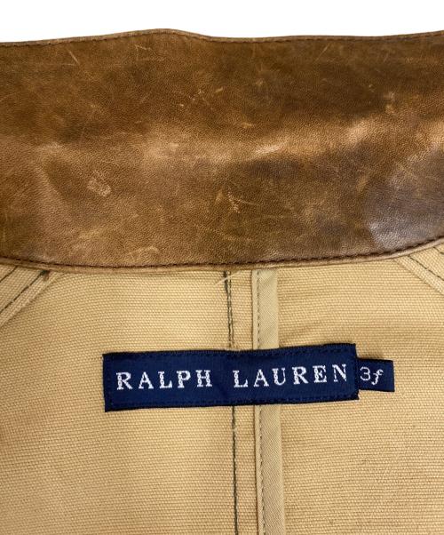 RALPH LAUREN（ラルフローレン）RALPH LAUREN (ラルフローレン) ハンティングジャケット カーキ×ブラウン サイズ:3Fの古着・服飾アイテム