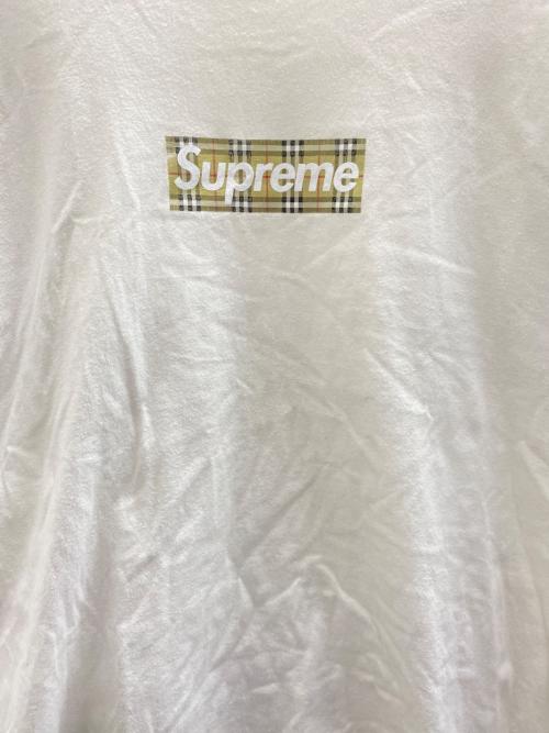SUPREME（シュプリーム）SUPREME (シュプリーム) BURBERRY (バーバリー) 22SS Box Logo Tee ホワイト サイズ:Lの古着・服飾アイテム