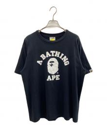 A BATHING APE（アベイシングエイプ）の古着「24AW HEXAGRAM COLLEGE TEE」｜ブラック