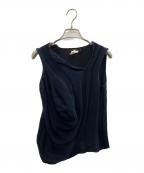 Y'sワイズ）の古着「ノースリーブニット」｜ブラック