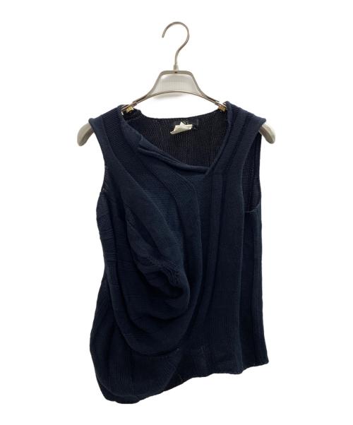 Y's（ワイズ）Y's (ワイズ) ノースリーブニット ブラック サイズ:Freeの古着・服飾アイテム