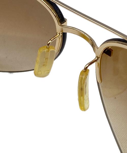 DOLCE & GABBANA（ドルチェ＆ガッバーナ）DOLCE & GABBANA (ドルチェ＆ガッバーナ) ダブルブリッジ ブラック×ゴールド サイズ:184 62□16の古着・服飾アイテム