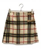 BURBERRY BLUE LABELバーバリー ブルー レーベル）の古着「ミニスカート」｜ブラウン