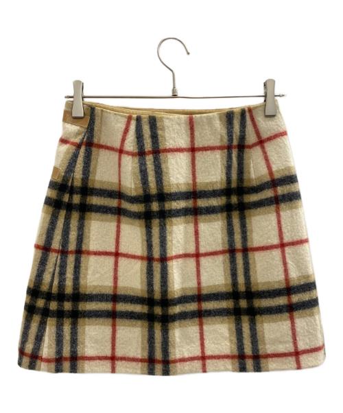 BURBERRY BLUE LABEL（バーバリー ブルー レーベル）BURBERRY BLUE LABEL (バーバリー ブルー レーベル) ミニスカート ブラウン サイズ:38の古着・服飾アイテム