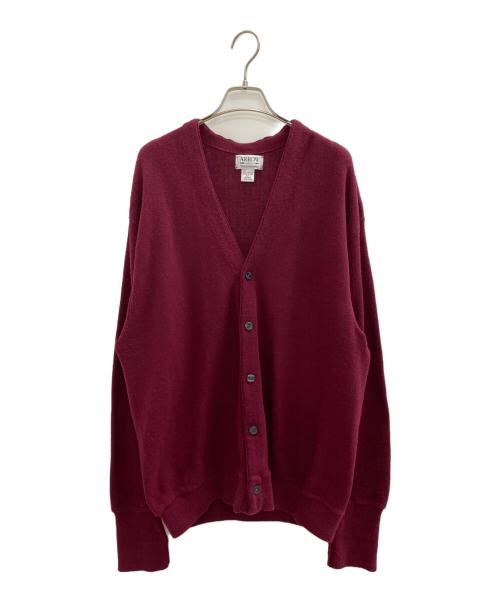 ARROW（アロー）ARROW (アロー) 薄手カーディガン レッド サイズ:XLの古着・服飾アイテム