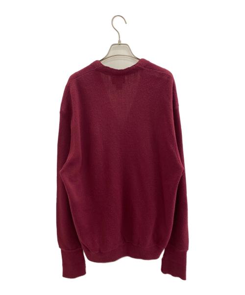 ARROW（アロー）ARROW (アロー) 薄手カーディガン レッド サイズ:XLの古着・服飾アイテム