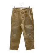 LEVI'Sリーバイス）の古着「WORKWEAR 568™ ジーンズ ルーズストレート ダブルニー」｜ベージュ