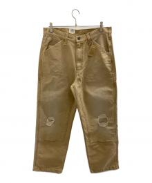 LEVI'S（リーバイス）の古着「WORKWEAR 568™ ジーンズ ルーズストレート ダブルニー」｜ベージュ
