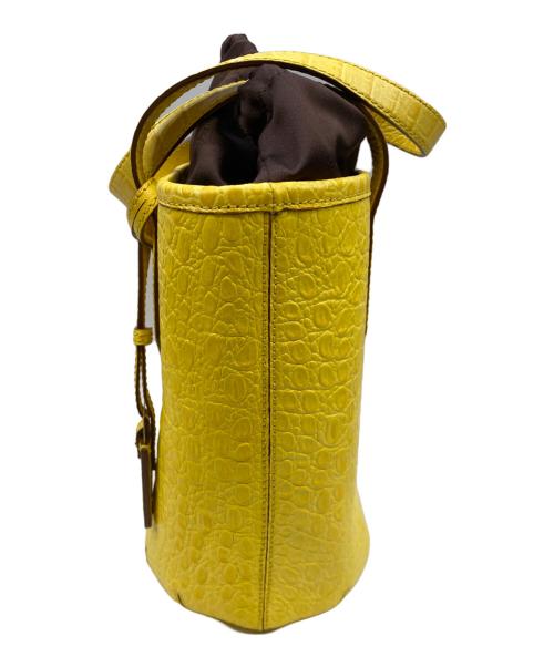 MaxMara（マックスマーラ）MaxMara (マックスマーラ) バケットトートバッグ イエローの古着・服飾アイテム