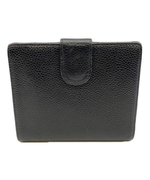 CHANEL（シャネル）CHANEL (シャネル) 2つ折り財布 ブラックの古着・服飾アイテム