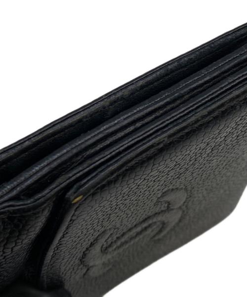 CHANEL（シャネル）CHANEL (シャネル) 2つ折り財布 ブラックの古着・服飾アイテム
