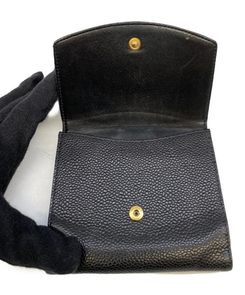 CHANEL（シャネル）CHANEL (シャネル) 2つ折り財布 ブラックの古着・服飾アイテム