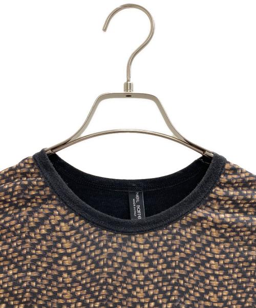 NEIL BARRETT（ニールバレット）NEIL BARRETT (ニールバレット) ノースリーブカットソー ブラック×ブラウン サイズ:Lの古着・服飾アイテム