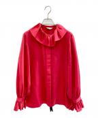 Yves Saint Laurentイヴサンローラン）の古着「長袖ブラウス」｜ショッキングピンク