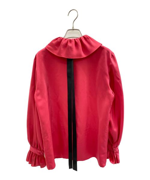 Yves Saint Laurent（イヴサンローラン）Yves Saint Laurent (イヴサンローラン) 長袖ブラウス ショッキングピンク サイズ:Mの古着・服飾アイテム
