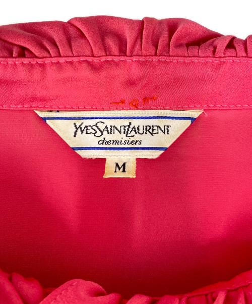 Yves Saint Laurent（イヴサンローラン）Yves Saint Laurent (イヴサンローラン) 長袖ブラウス ショッキングピンク サイズ:Mの古着・服飾アイテム