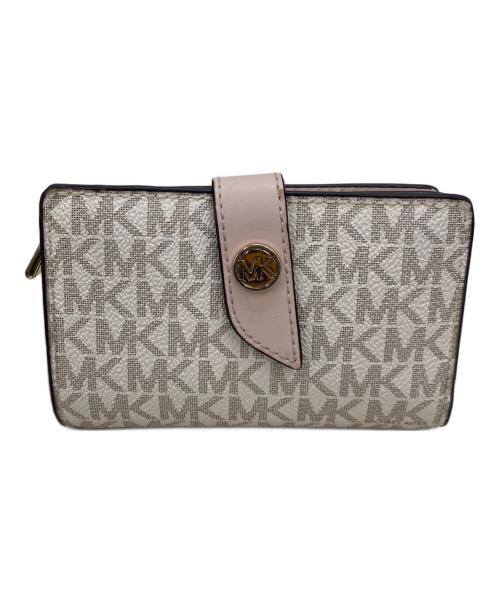 MICHAEL KORS（マイケル・コース）MICHAEL KORS (マイケル・コース) 2つ折り財布 ピンクの古着・服飾アイテム