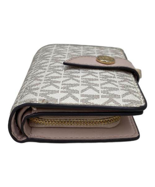 MICHAEL KORS（マイケル・コース）MICHAEL KORS (マイケル・コース) 2つ折り財布 ピンクの古着・服飾アイテム