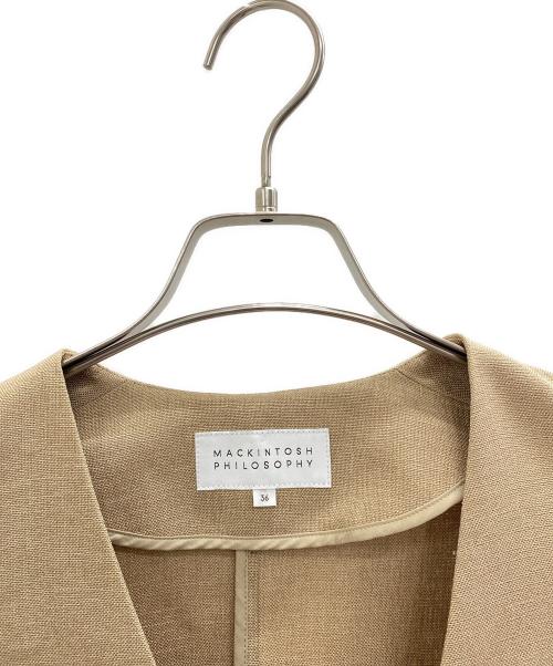 MACKINTOSH PHILOSOPHY（マッキントッシュ フィロソフィー）MACKINTOSH PHILOSOPHY (マッキントッシュ フィロソフィー) ジャケット ベージュ サイズ:36の古着・服飾アイテム