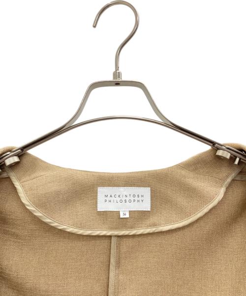 MACKINTOSH PHILOSOPHY（マッキントッシュ フィロソフィー）MACKINTOSH PHILOSOPHY (マッキントッシュ フィロソフィー) ジャケット ベージュ サイズ:36の古着・服飾アイテム