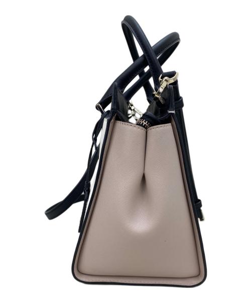 Kate Spade（ケイトスペード）Kate Spade (ケイトスペード) 2WAYバッグ ホワイト×ブラック×ピンクの古着・服飾アイテム