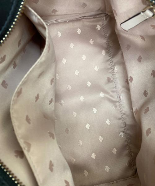 Kate Spade（ケイトスペード）Kate Spade (ケイトスペード) 2WAYバッグ ホワイト×ブラック×ピンクの古着・服飾アイテム