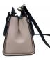 中古・古着 Kate Spade (ケイトスペード) 2WAYバッグ ホワイト×ブラック×ピンク：8000円