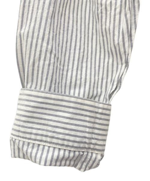 MM6 Maison Margiela（エムエムシックスメゾンマルジェラ）MM6 Maison Margiela (エムエムシックスメゾンマルジェラ) COMBO STRIPE DOCKING 2WAY SHIRT グレー×ホワイト サイズ:XSの古着・服飾アイテム